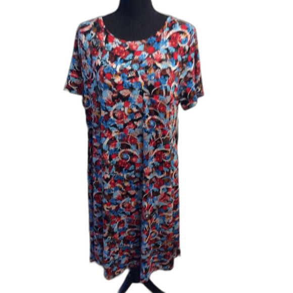 New NWT Floral Carly XL Asymmetrical Dress Front Pocket - Picture 1 of 5